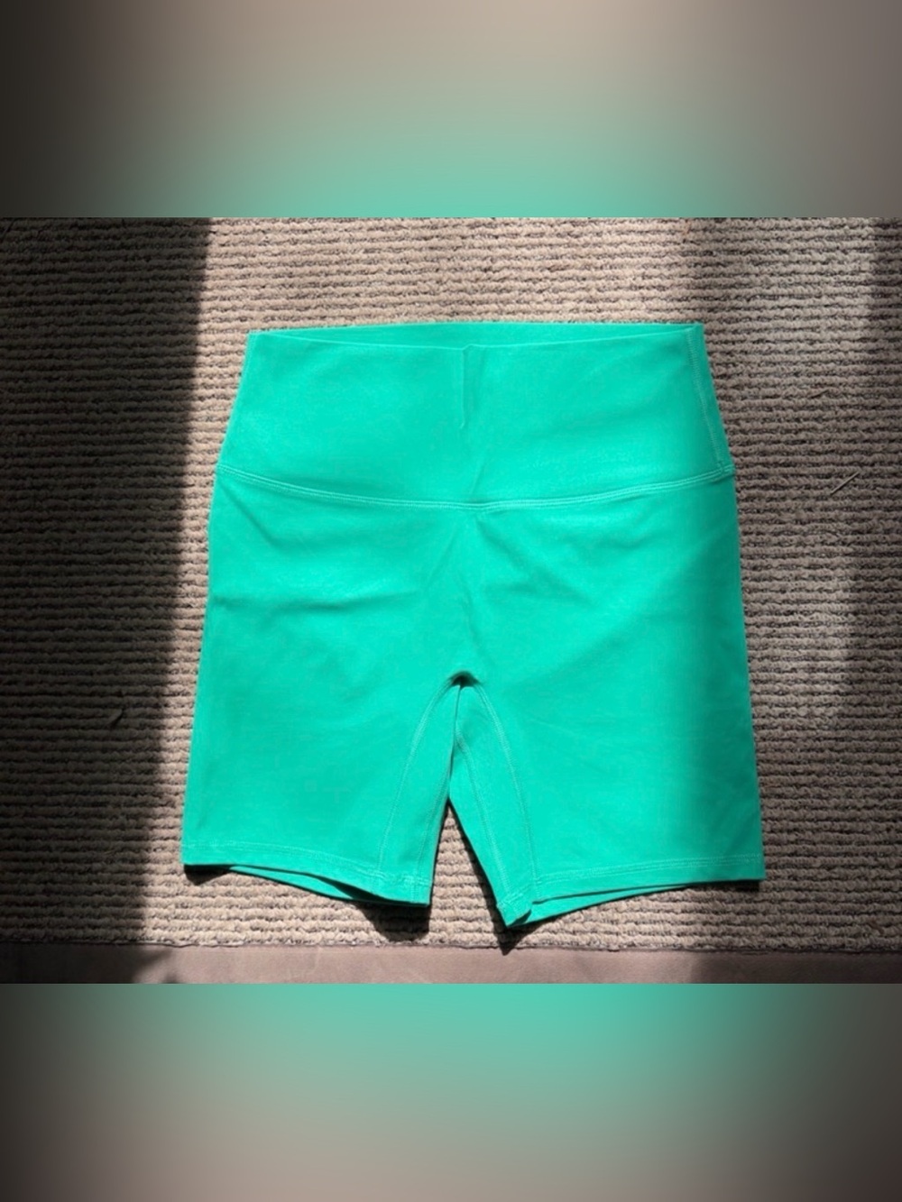 No Front Seam Lavento Soft High Waist Biker Shorts 6” in Kelly Green